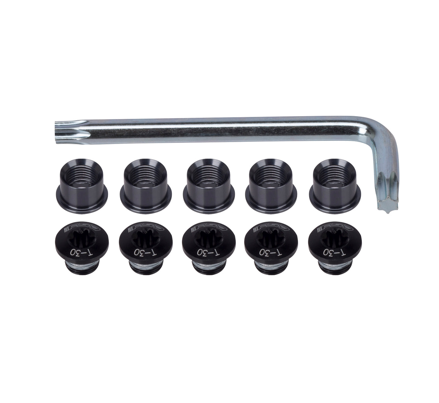CRSP Bolts+Nuts Black Double (5+5pcs) T30 E0024
