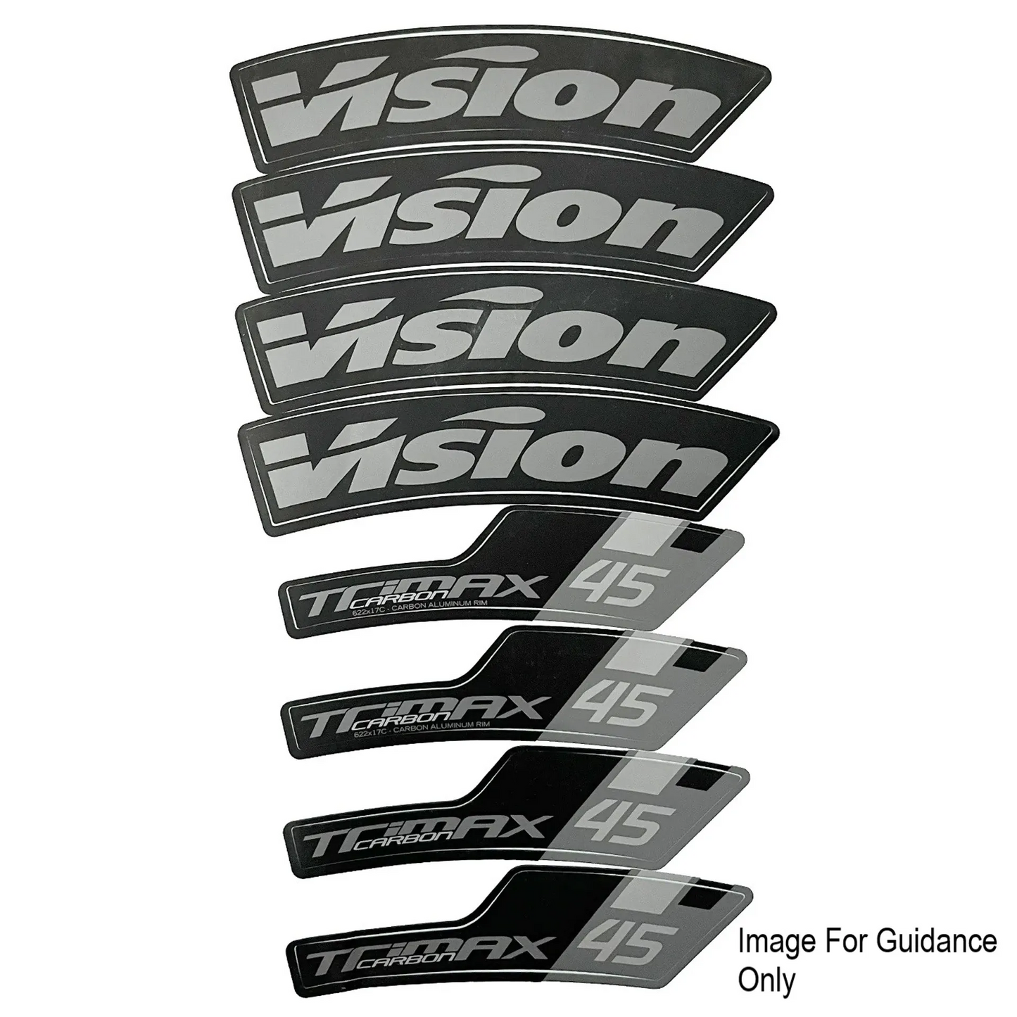 Rim Sticker Kit - Vision+TriMax Carbon 45